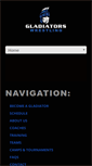 Mobile Screenshot of gladiatorswrestling.com