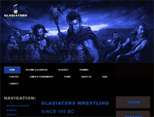 Tablet Screenshot of gladiatorswrestling.com